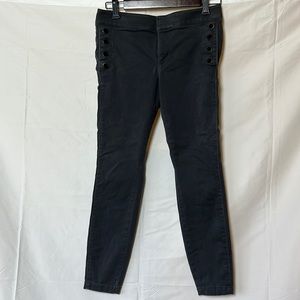 5/$50 Ann Taylor loft size 4P skinny pants, dark charcoal, gray